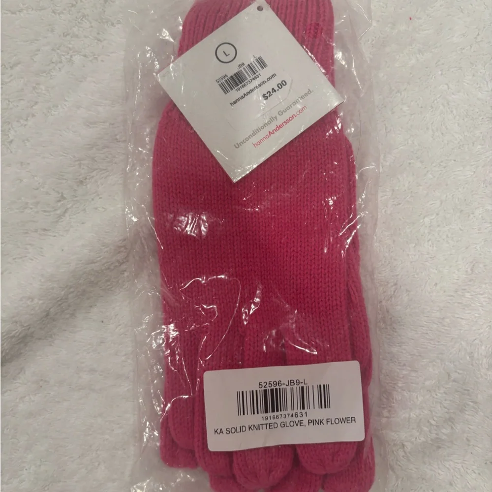 Hanna Anderrson Pink Knitted Gloves - never worn